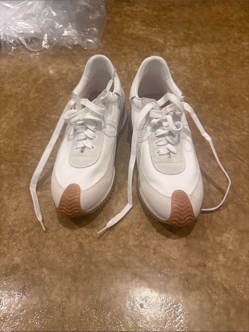 Loewe White Sneakers with Gum Toe Accent - Picture 2 of 7
